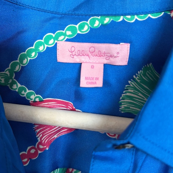 NWT Lilly Pulitzer Silk Blouse- Sz. 8 - Picture 2 of 6